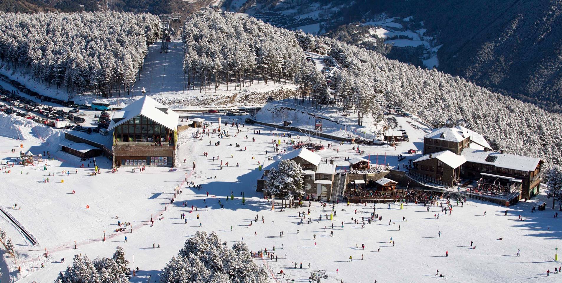 La station de ski Arinsal à Andorre en Europe