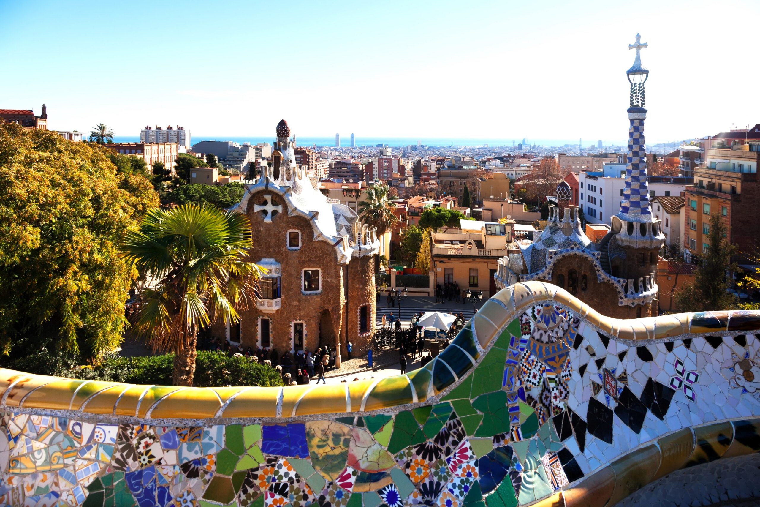 Parc Güell à Barcelone en Espagne